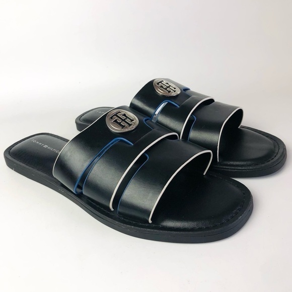 Tommy Hilfiger Essy Logo Slide Sandals - Picture 4 of 12